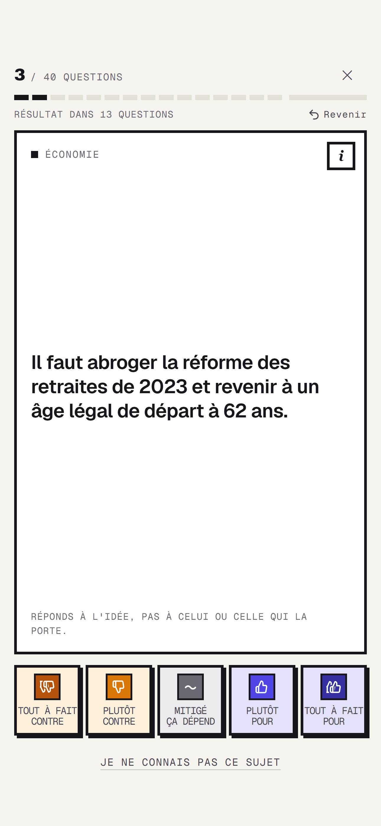 Swipe Your President sur mobile